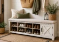 Entryway Bench with Shoe Storage