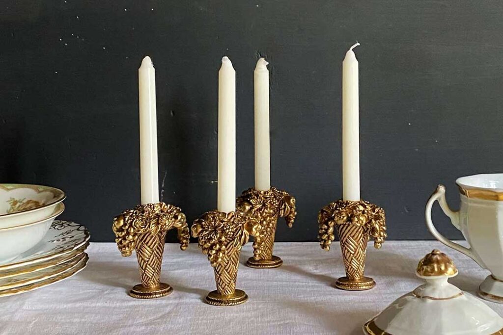 Gold Candle Holders