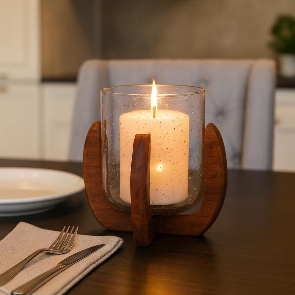 Wooden Candle Holders