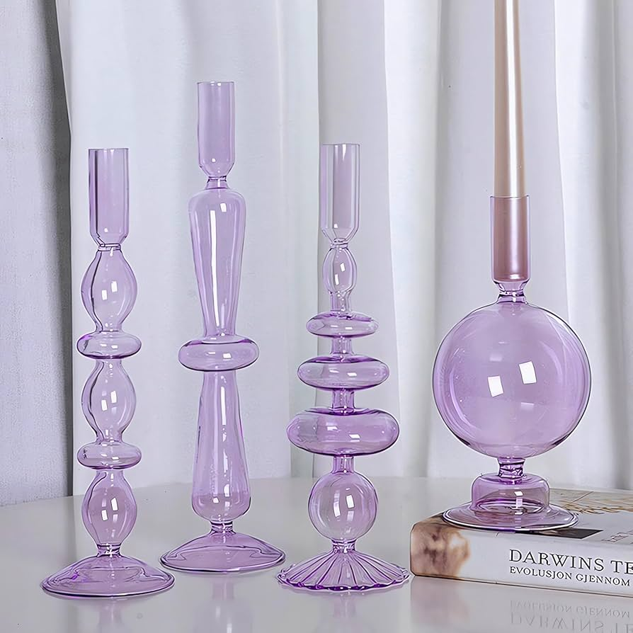 Mixed-Material Candle Holders