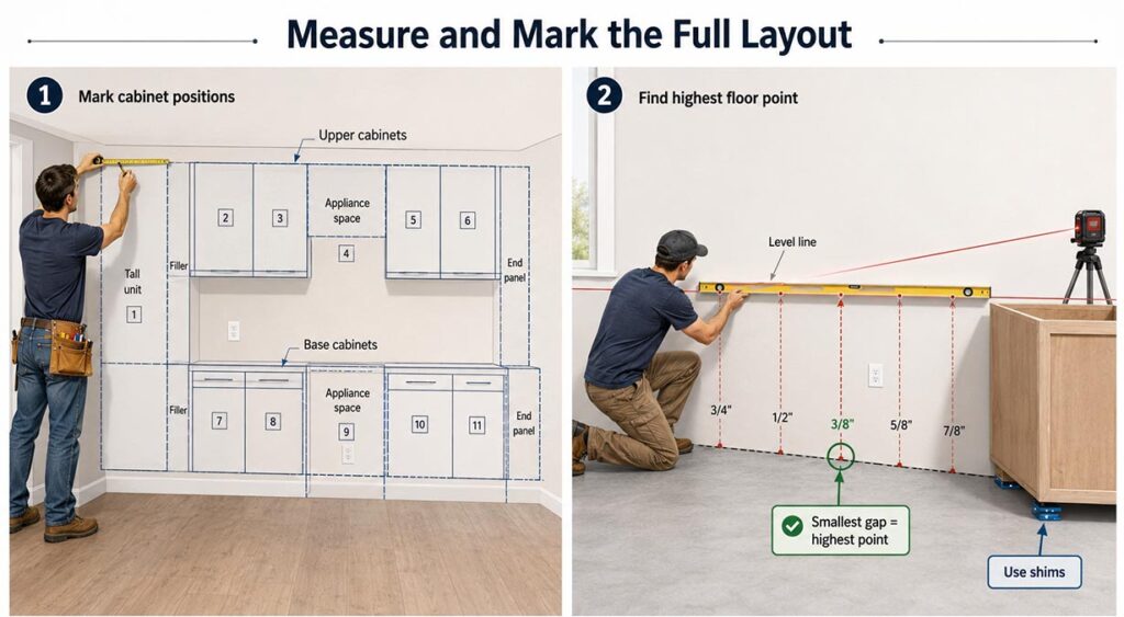 How to Install Kitchen Cabinets