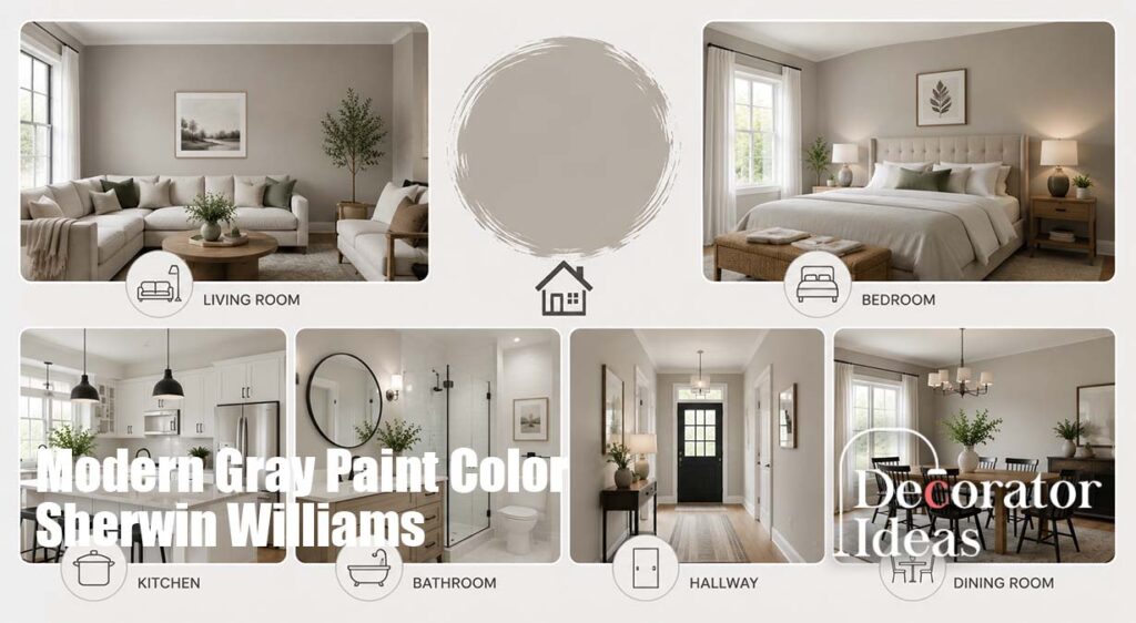 Modern Gray Paint Color Sherwin Williams